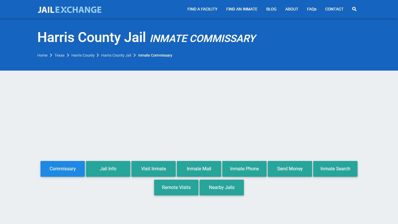 Harris County Jail Commissary, Care Packs, Gifts | Houston, Texas